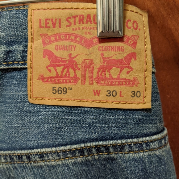 Men's Levi's 569 Blue Jeans Size 30/30 - Picture 2 of 5